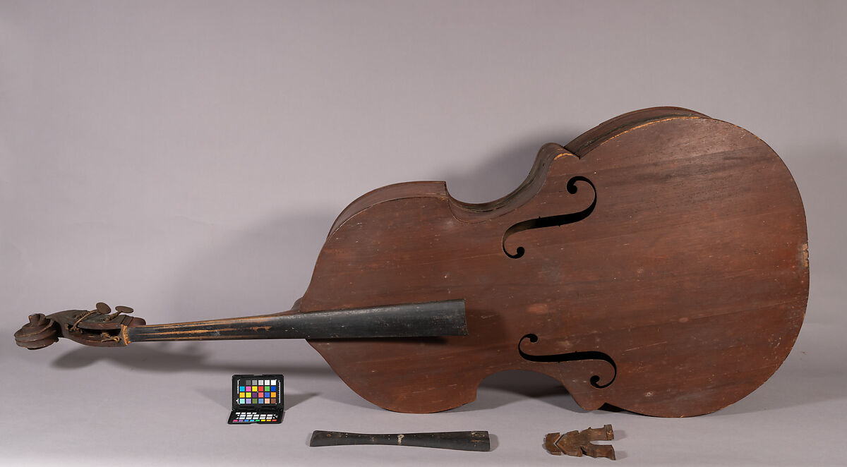 Bass Viol, Attributed to Abraham Prescott (American, Deerfield, New Hampshire 1789–1858 Concord, New Hampshire), Wood, American 