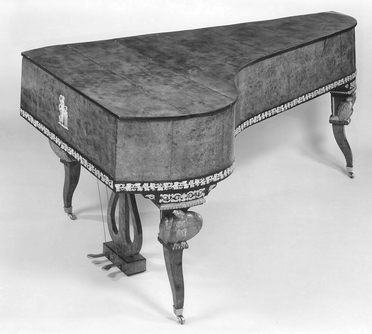 Grand Piano, Joseph Böhm (Austrian, Vienna 1786–ca.1850), Wood, various materials, Austrian