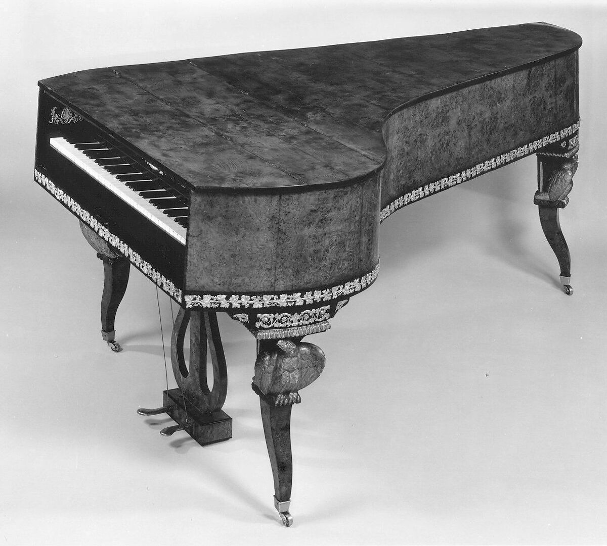 Grand Piano, Joseph Böhm (Austrian, Vienna 1786–ca.1850), Wood, various materials, Austrian
