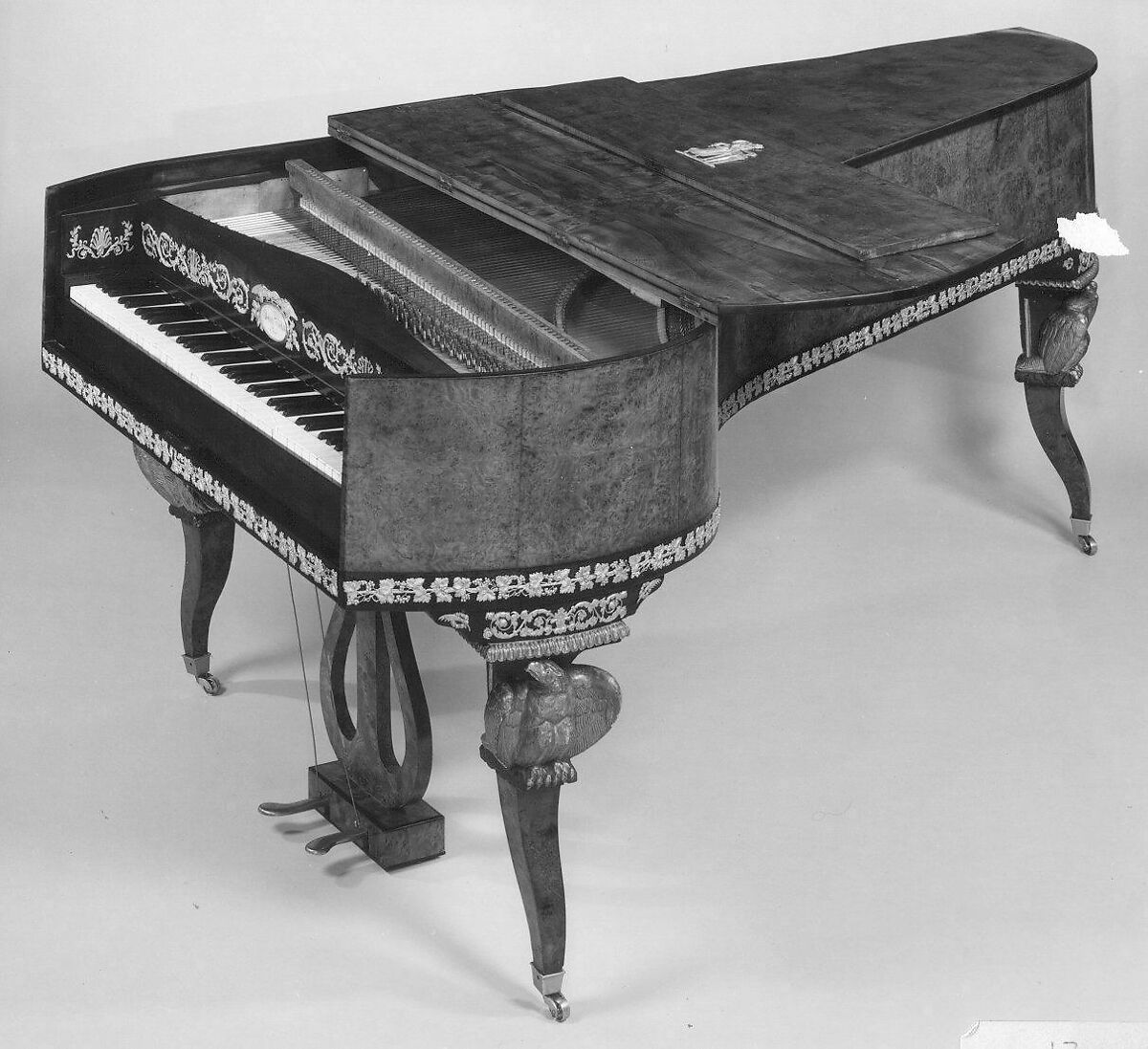 Grand Piano, Joseph Böhm (Austrian, Vienna 1786–ca.1850), Wood, various materials, Austrian