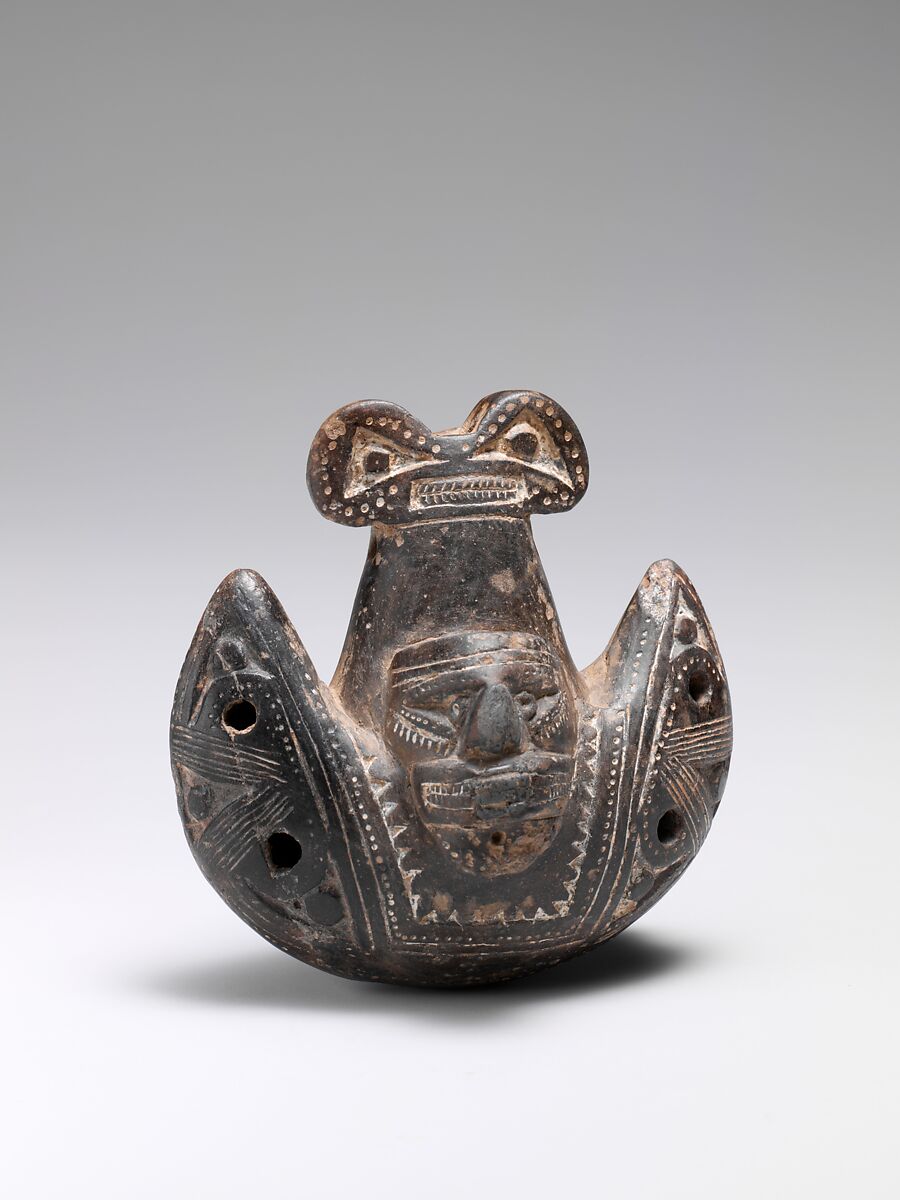Ocarina, Ceramic, Tairona People; Gayraca style 