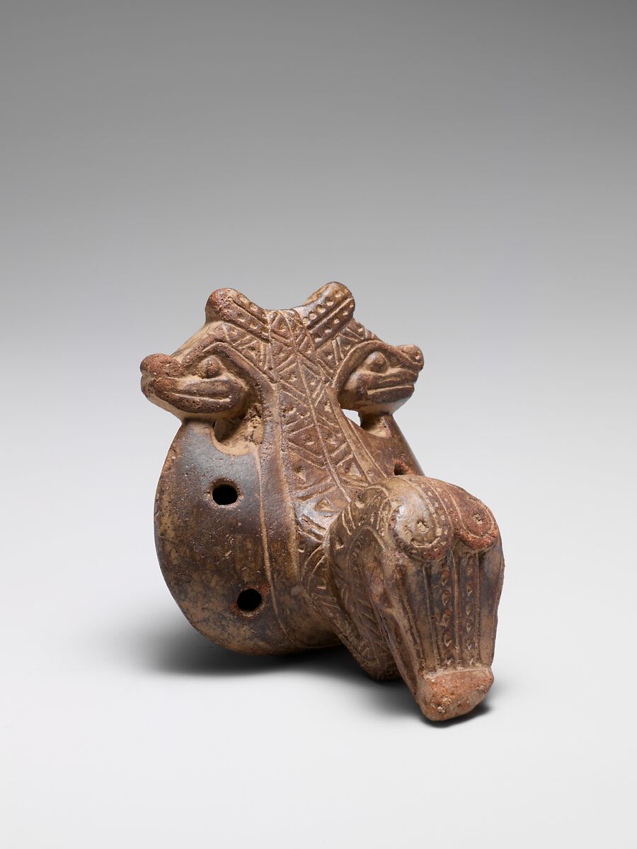 Ocarina, Ceramic, Tairona People; Gayraca style
