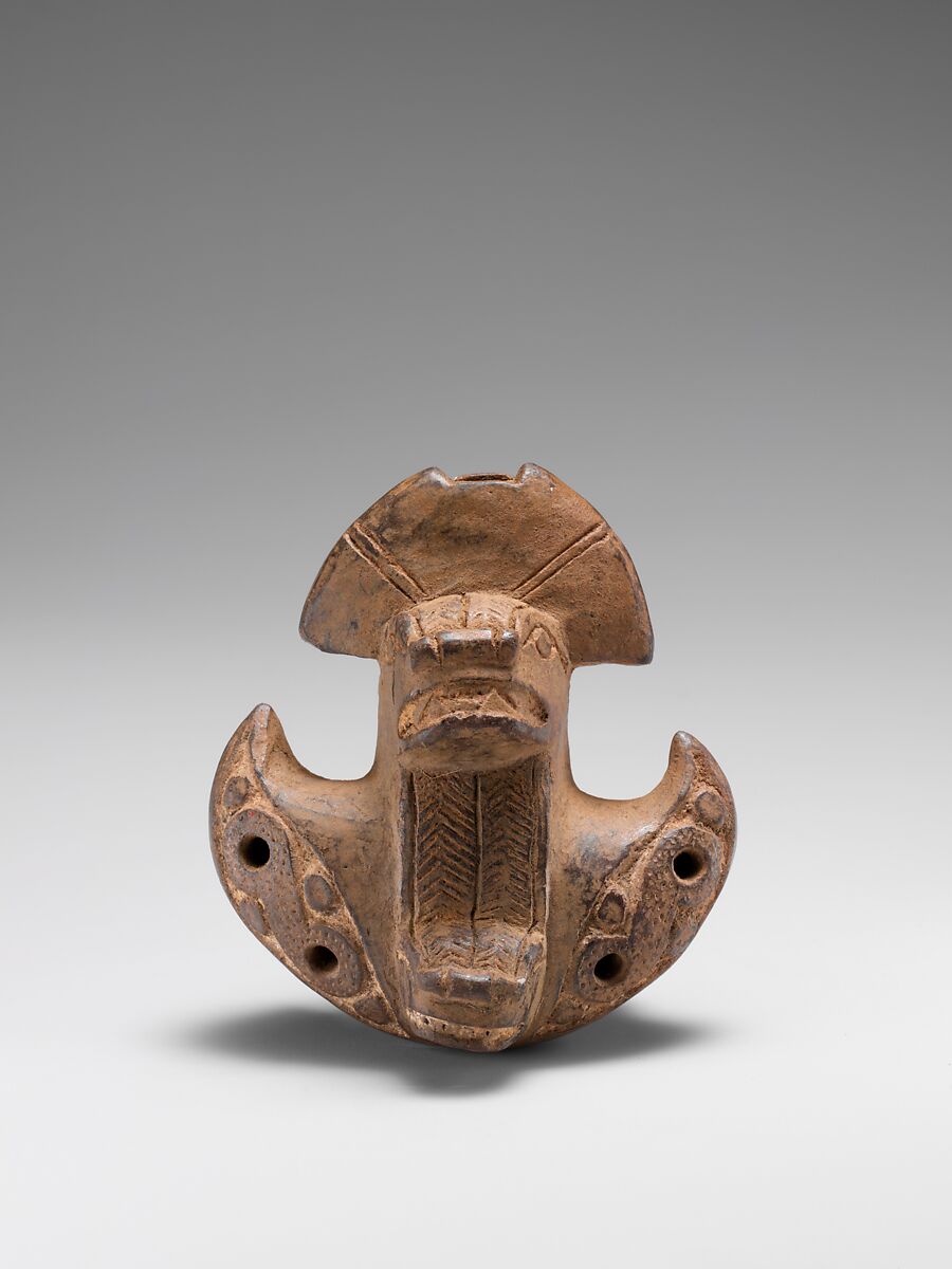 Ocarina, Ceramic, Tairona People; La Aguja Style 