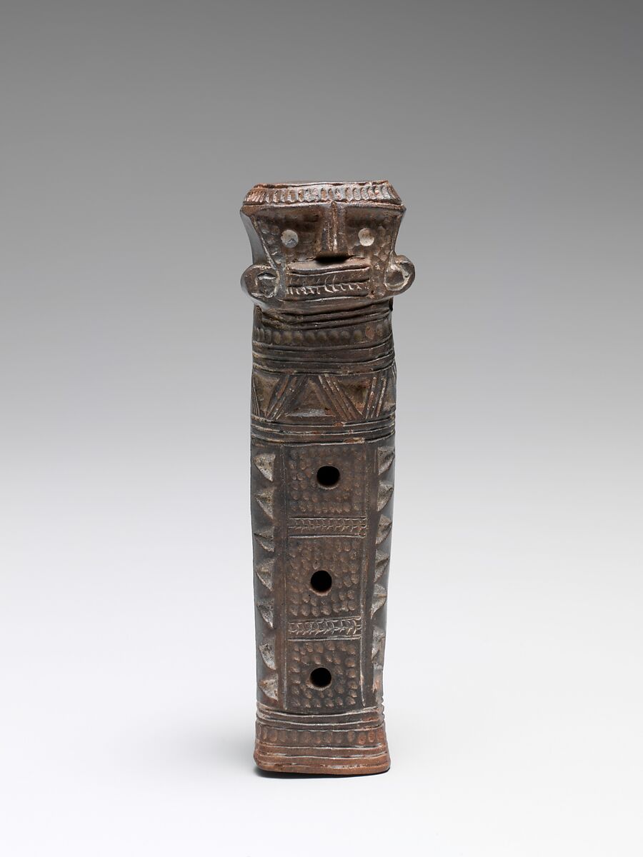 Flute, Ceramic, Tairona People; Bellavista style 