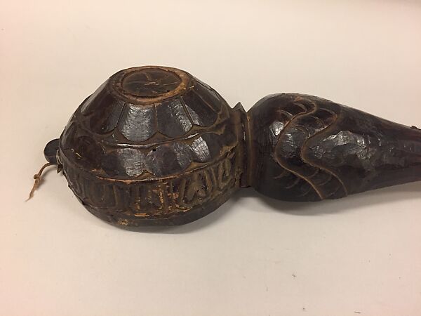 Sgra-Snyan, Wood, goatskin, metal, Tibetan