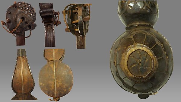 Sgra-Snyan, Wood, goatskin, metal, Tibetan