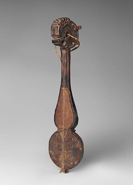 Sgra-Snyan, Wood, goatskin, metal, Tibetan