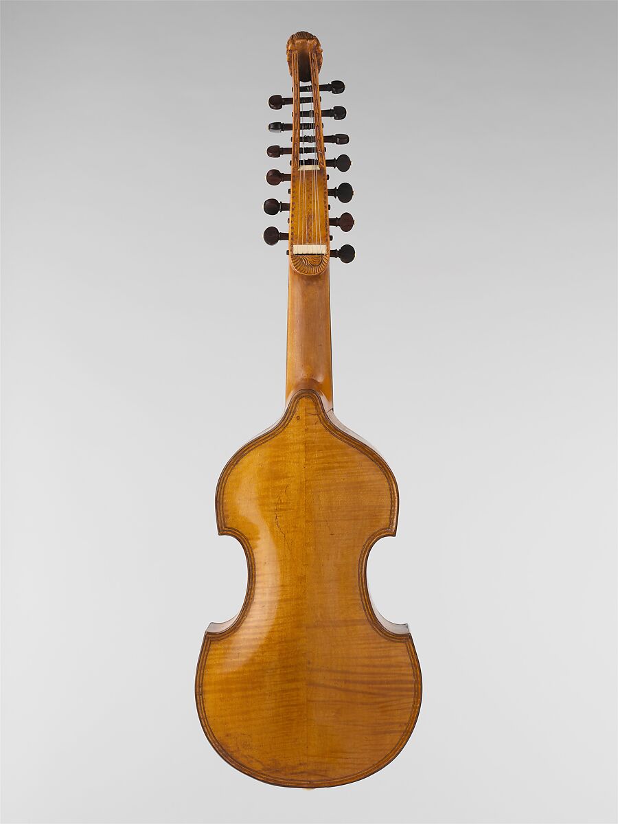 Viola d'Amore, Attributed to Jean-Nicolas Lambert (French, Saint-Laurent near Epinal 1708–1759 Paris), Wood, French