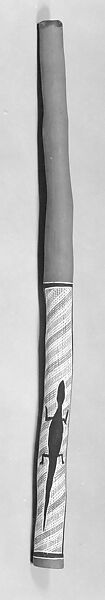 Didjeridu, Wood, wax, polychrome, Australian