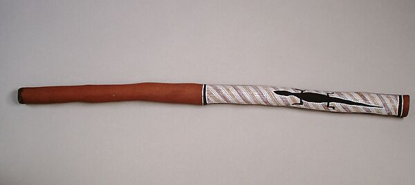 Didjeridu, Wood, wax, polychrome, Australian 