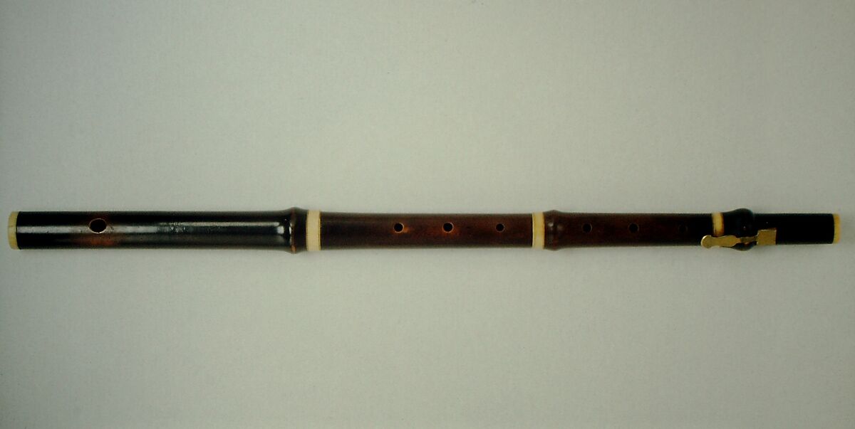 Transverse Flute, Firth, Hall &amp; Pond (American, New York), Wood, ivory, brass, American