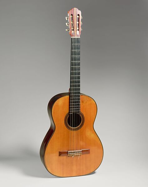 Guitar, Hermann Hauser (German, Munich 1882–1952 Reisbach), Spruce, rosewood, mahogany, bone or ivory, ebony, German 