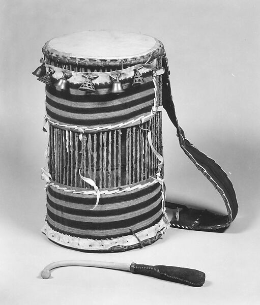 Dundun (iya ilu), Wood, cloth, hide, metal, Yoruba