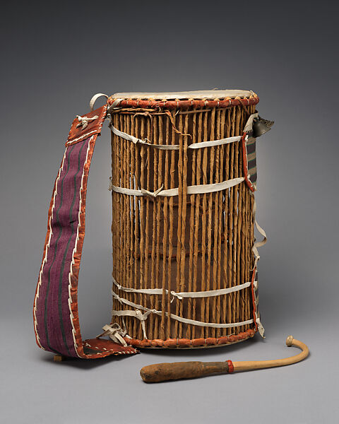 Dundun (iya ilu), Wood, cloth, hide, metal, Yoruba