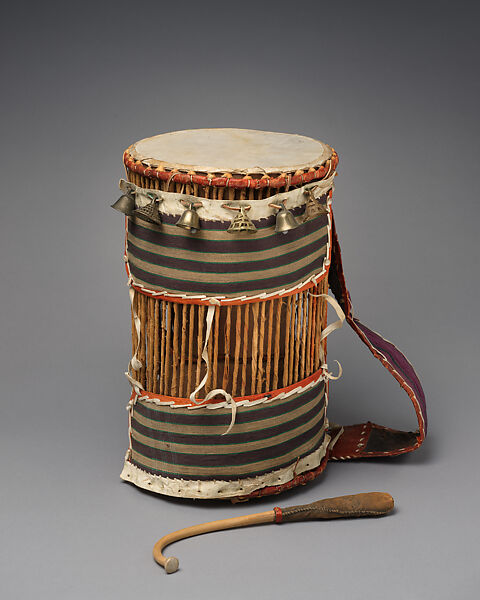 Dundun (iya ilu), Wood, cloth, hide, metal, Yoruba