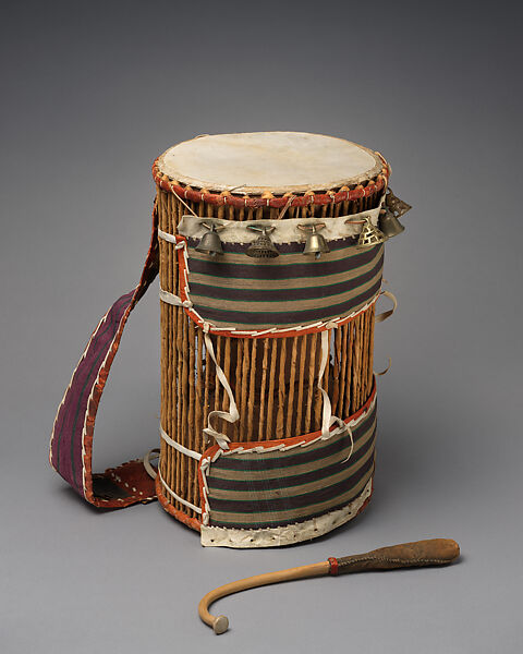Dundun (iya ilu), Wood, cloth, hide, metal, Yoruba