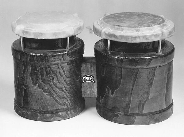 Bongo Drums, Pearl Musical Instrument Company (Japanese, founded 1946) (?), Wood, metal, paint, Japanese 