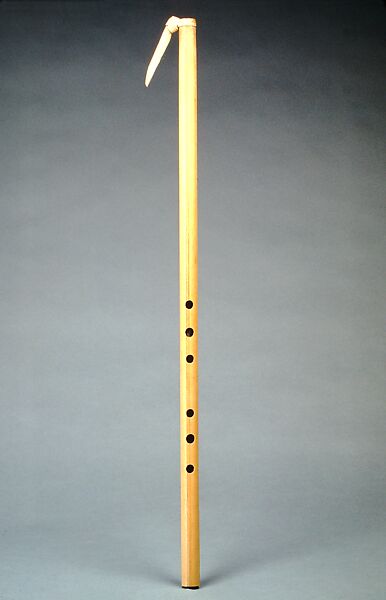 Suling (ring flute), Cane, palm fiber, Indonesian (Sundanese) 