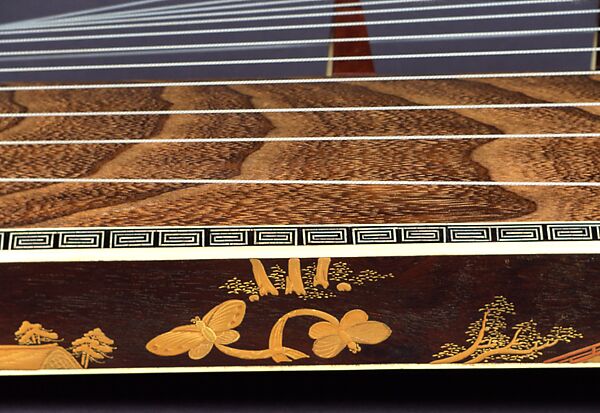 Koto (箏), Various woods, ivory, metal, nylon, tortoiseshell, abalone, lacquerwork, Japanese
