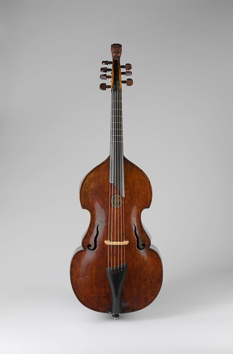 Bass Viola da Gamba, attributed to Andreas Jais (German, Mittenwald 1685–1753 Tölz), Wood, Austrian