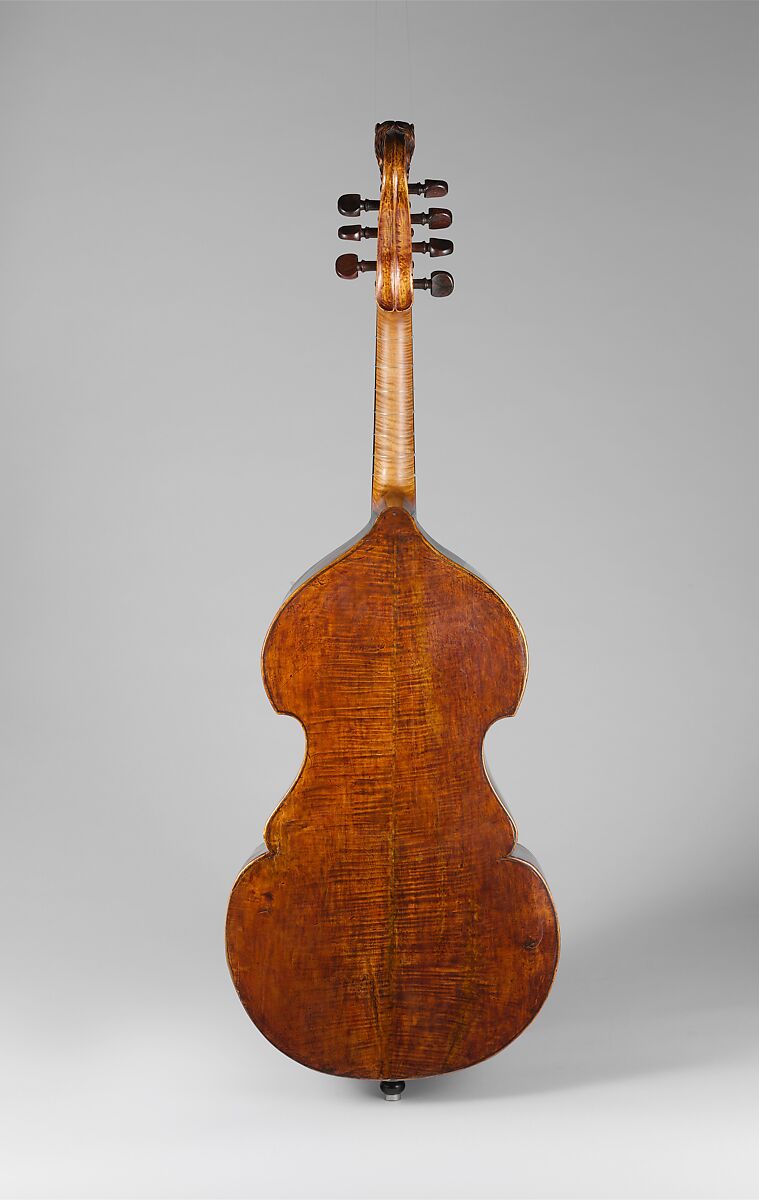 Bass Viola da Gamba, attributed to Andreas Jais (German, Mittenwald 1685–1753 Tölz), Wood, Austrian