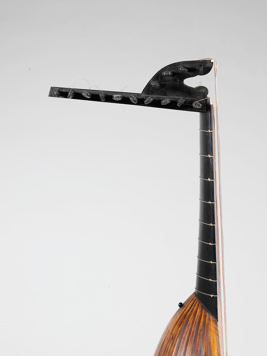 Lute, Attributed to Wendelin Tieffenbrucker (German, active 1570–1610), Yew, spruce, ebony, maple, Italian