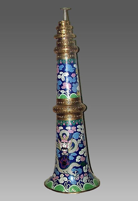 Dung Chen, Cloisonne brass, Chinese