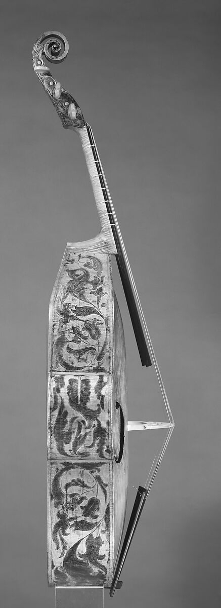 Bass Viola da Gamba, attributed to John Rose (British), Wood, British