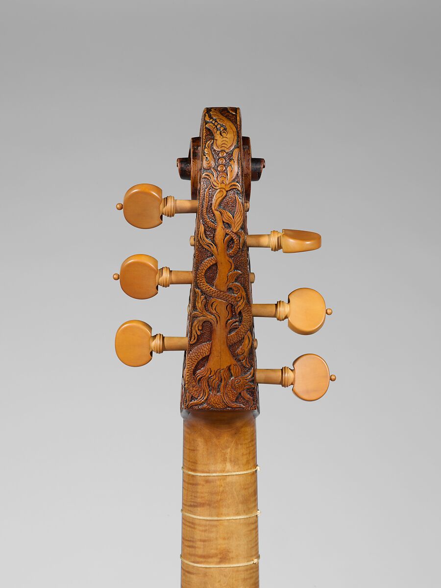 Bass Viola da Gamba, attributed to John Rose (British), Wood, British