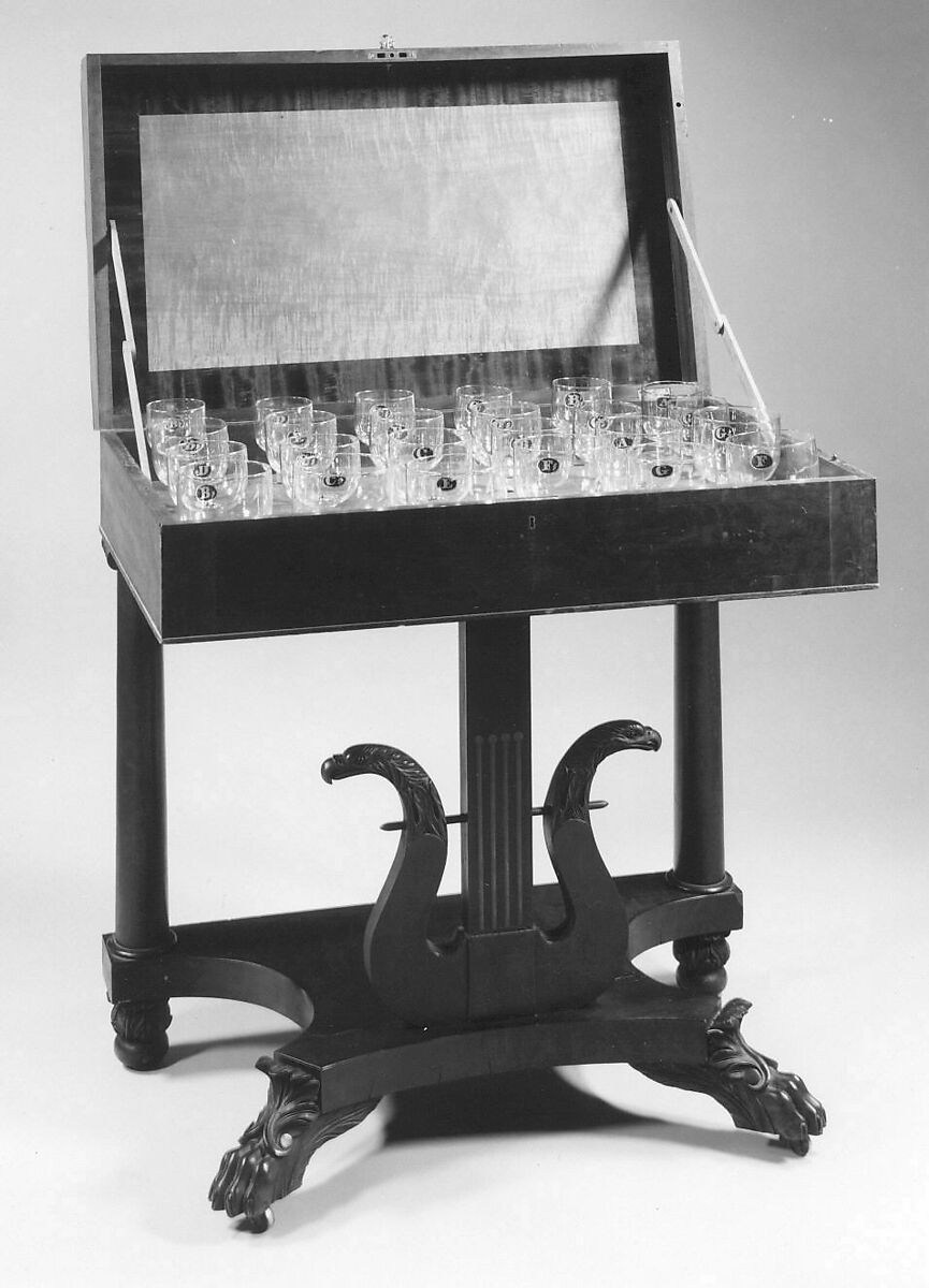 Grand Harmonicon, Francis H Smith Sr. (American, 1797 - 1872), Wood, glass, American 