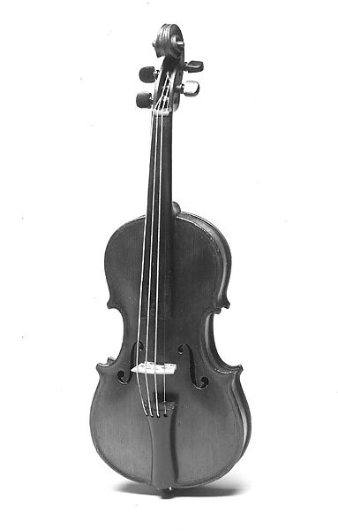 Miniature Violin, Wood, Czech or German 