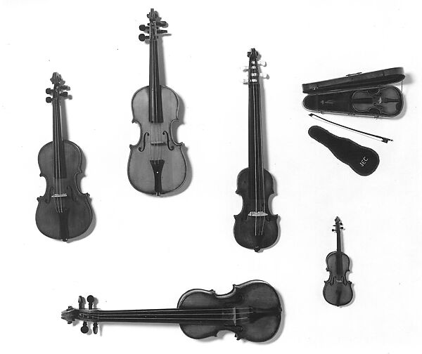 Miniature Violin, Wood, Czech or German