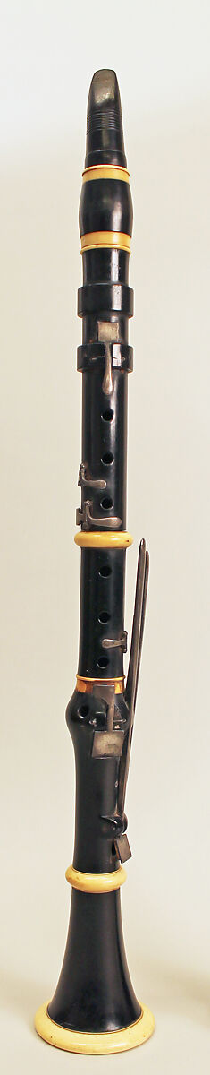 Clarinet in C, Josef Karl Anton "Charles" Felchlin (Swiss, Schwyz? 1800–1855 Bern?), Wood, silver, ivory, Swiss 