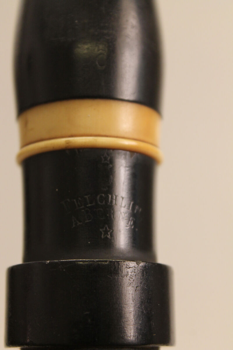 Clarinet in C, Josef Karl Anton "Charles" Felchlin (Swiss, Schwyz? 1800–1855 Bern?), Wood, silver, ivory, Swiss