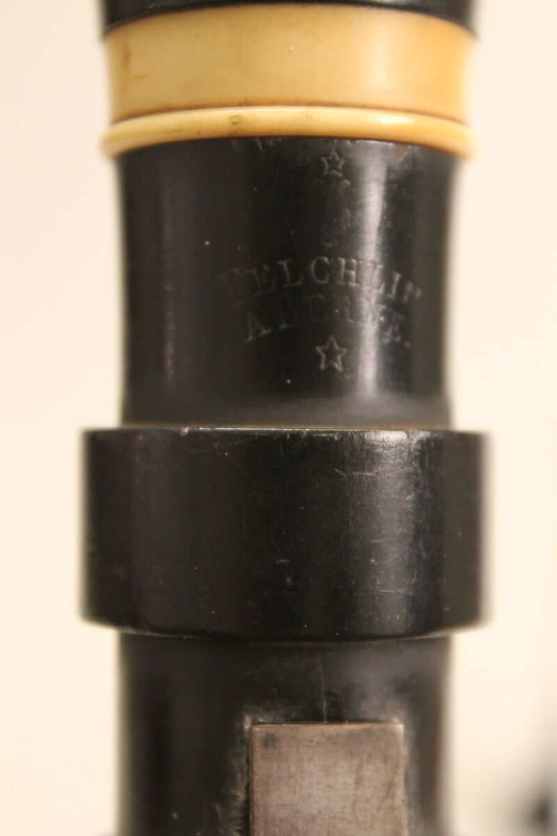 Clarinet in C, Josef Karl Anton "Charles" Felchlin (Swiss, Schwyz? 1800–1855 Bern?), Wood, silver, ivory, Swiss