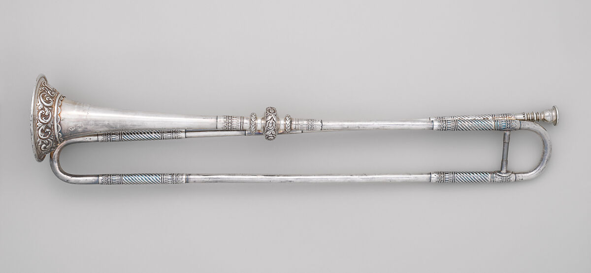 Trumpet in E-flat, Henry Keat &amp; Sons, Silver, British