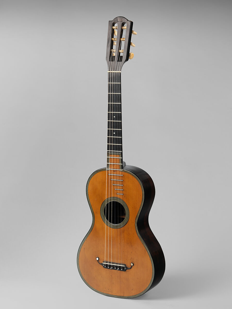 Guitar, Pierre-René Lacôte (French, Paris 1785–1855 Paris), Spruce, rosewood, ebony, French 