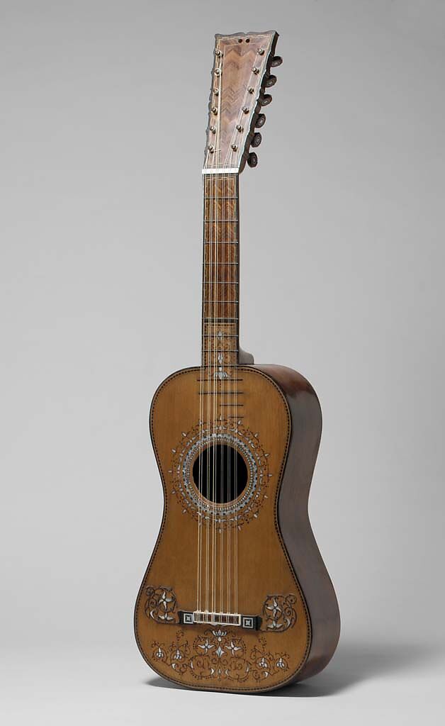 Guitar, Attributed to Joseph de Frías (Spanish, active Seville and Cadiz, ca. 1775–1800), Spruce, rosewood, cedar, ebony, mother-of-pearl, Spanish 