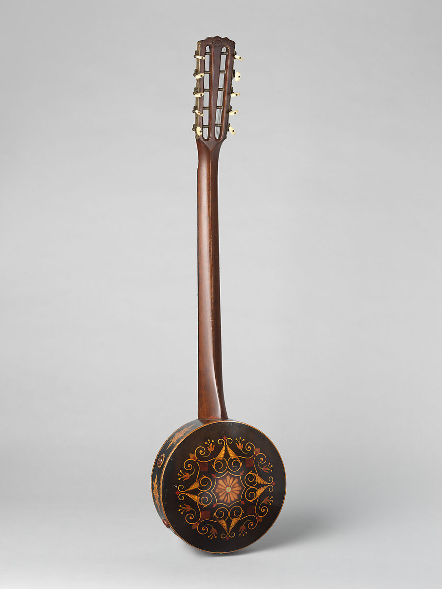 Banjo, Benjamin Bradbury, Wood, strings, metal, various materials, American