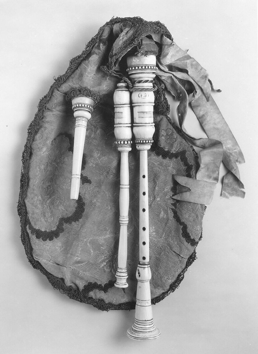 ‘Gaillard’ Musette, Possibly by P. Gaillard, Ivory, skin, cloth, French