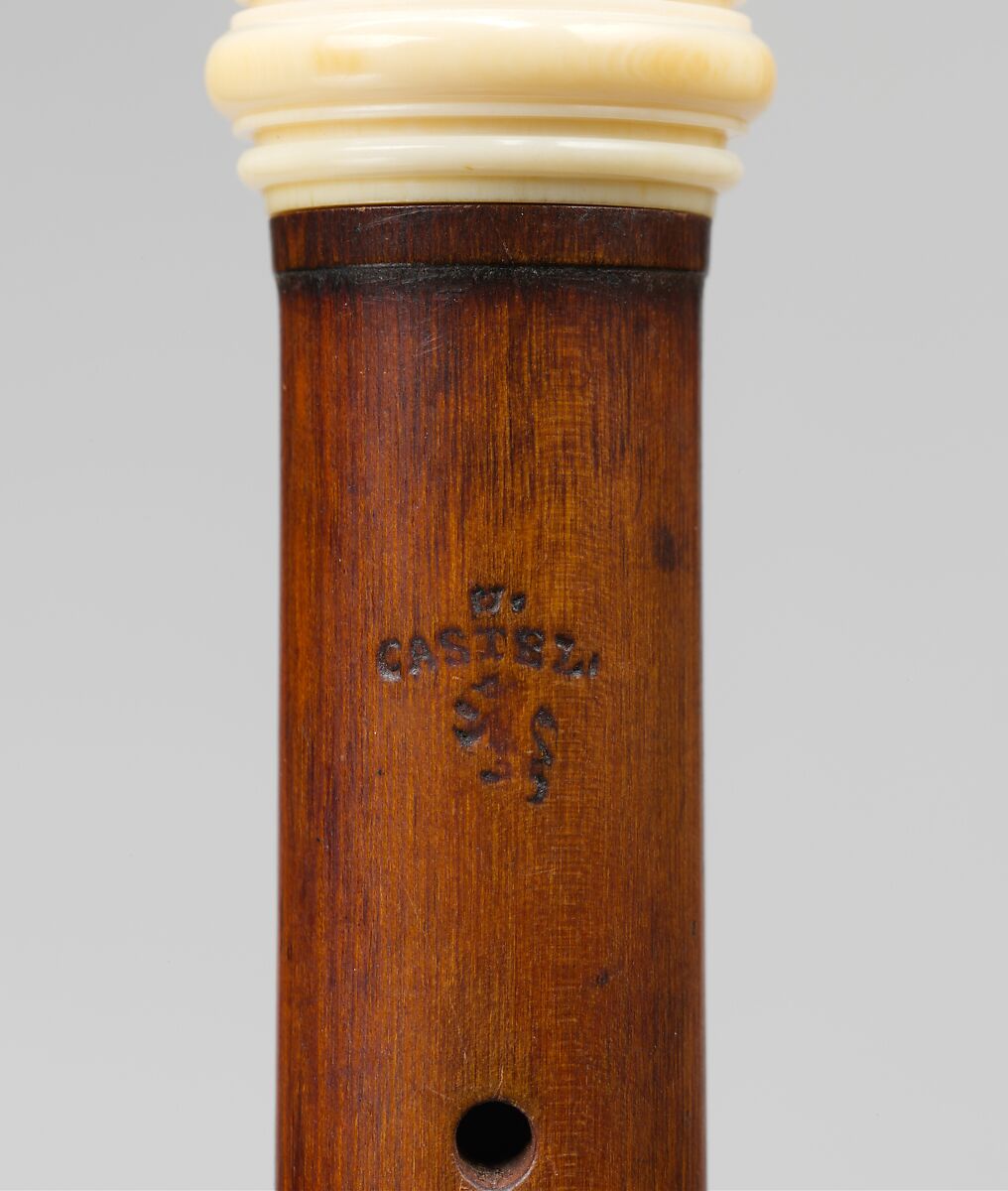 Oboe, Castel (Italian? active second quarter 18th century to late 18th century), Wood, ivory, metal, Italian
