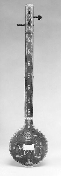 Pandharpuri Tambura, Gourd, wood, bone, ivory, Indian