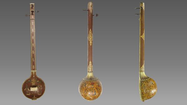 Pandharpuri Tambura, Gourd, wood, bone, ivory, Indian