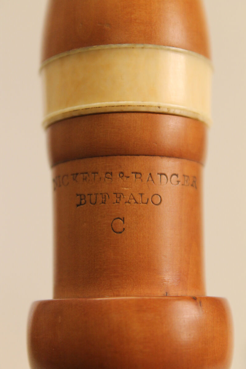 Clarinet in C, John R. Nickels (American, active Buffalo, 1838–44), Boxwood, brass, ivory, American