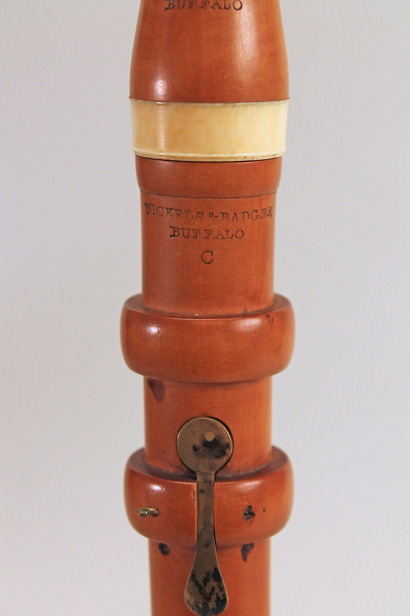 Clarinet in C, John R. Nickels (American, active Buffalo, 1838–44), Boxwood, brass, ivory, American