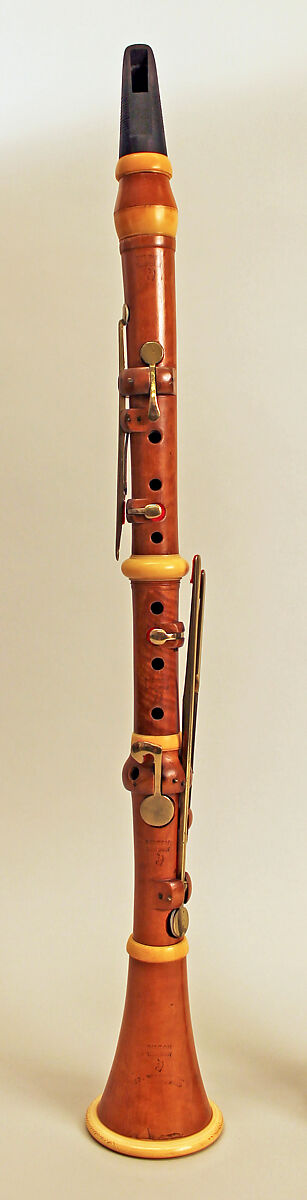 Clarinet in C, Richard Bilton (active 1826–1856), Boxwood, ivory, brass, British 