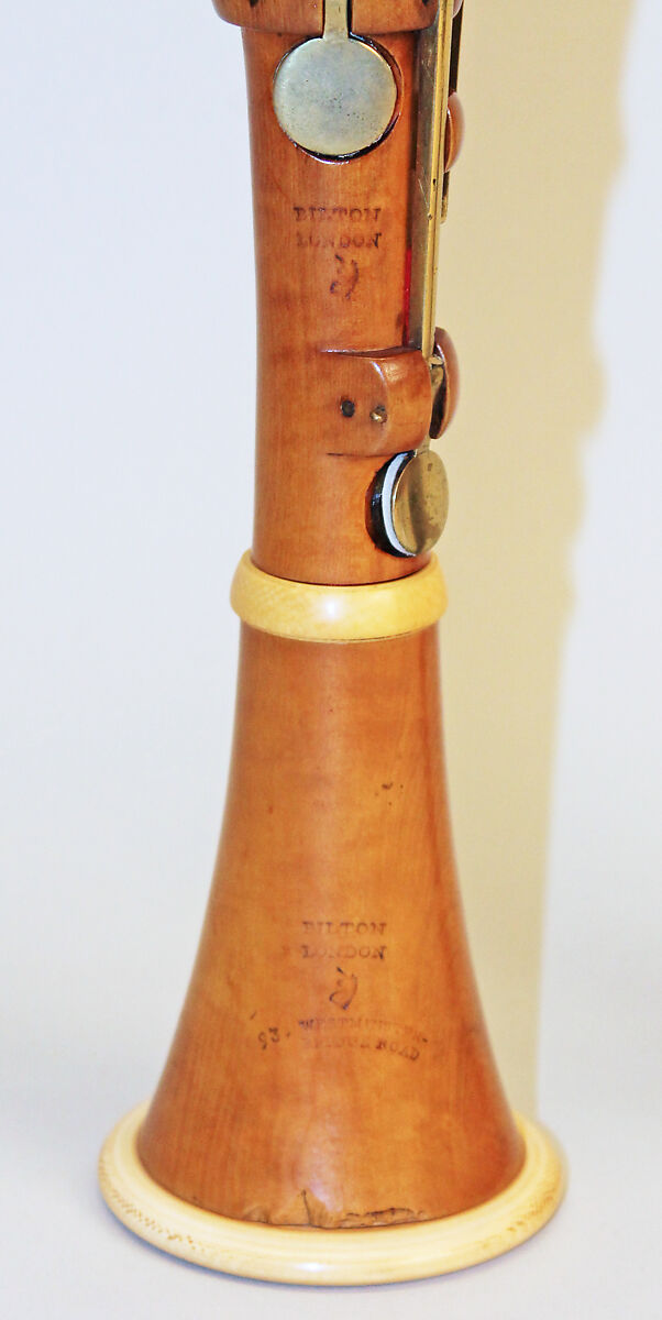 Clarinet in C, Richard Bilton (active 1826–1856), Boxwood, ivory, brass, British
