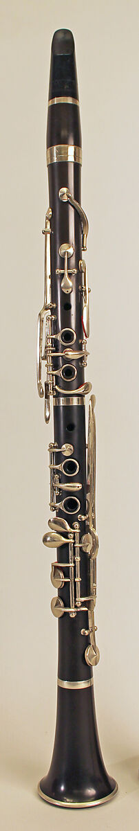 Clarinet in B-flat, Hawkes &amp; Son, Ebonite, nickel-silver, British 