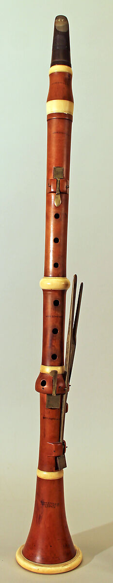 Clarinet in B-flat, George Goulding Co. (British, founded London 1785), Boxwood, ivory, brass, synthetic, British 
