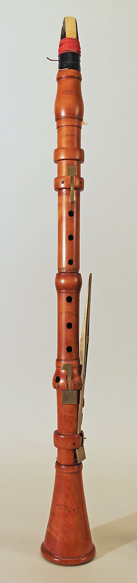 Clarinet in C, Clementi &amp; Co. (British, London 1798–1828), Boxwood, brass, British 